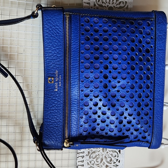 Kate Spade Perri In Bubbls Blue Crossbody - Picture 1 of 16